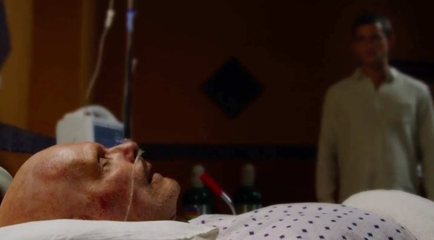 Cal (Hugh Dancy) erfährt von Stevens miserablem Zustand. &copy; Hulu