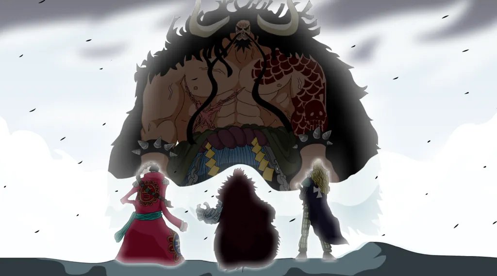 Kaido legt einen kolossalen ersten Auftritt an den Tag. &copy; Funimation