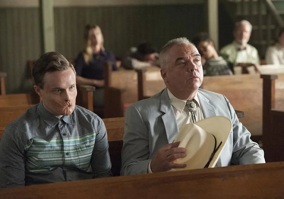Szenenfoto aus der Pilotepisode der US-Serie %26bdquo;Preacher%26ldquo; &copy; AMC