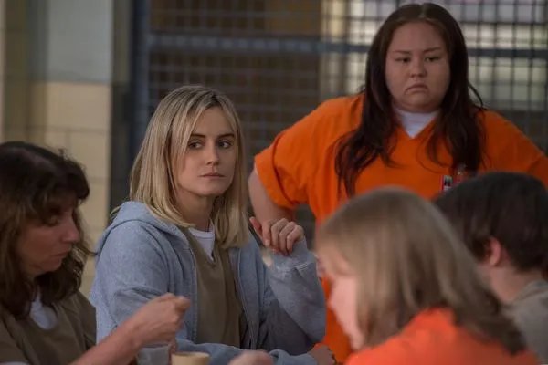 Piper (Taylor Schilling; l.) hat aus der Not eine Tugend gemacht. &copy; Netflix
