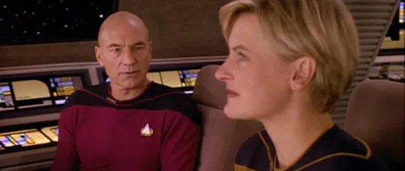 Picard und Tasha Yar &copy; Paramount