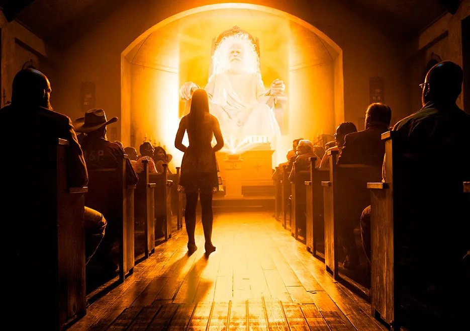 Gott? Szenenbild aus der %26bdquo;Preacher%26ldquo;-Episode %26bdquo;Call and Response%26ldquo; &copy; AMC