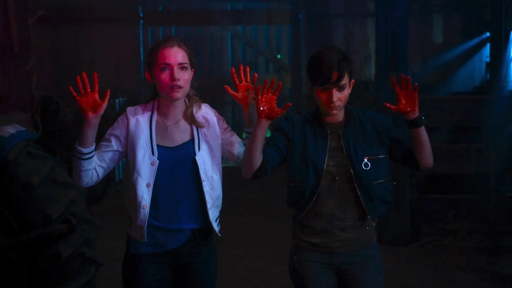 Willa Fitzgerald und Bex Taylor-Klaus in %26bdquo;Scream%26ldquo; © MTV
