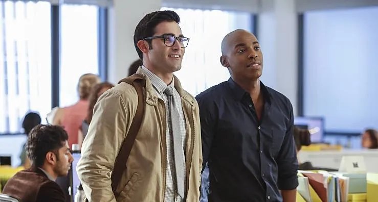 Clark Kent (Tyler Hoechlin) und James Olson (Mehcad Brooks) &copy; The CW