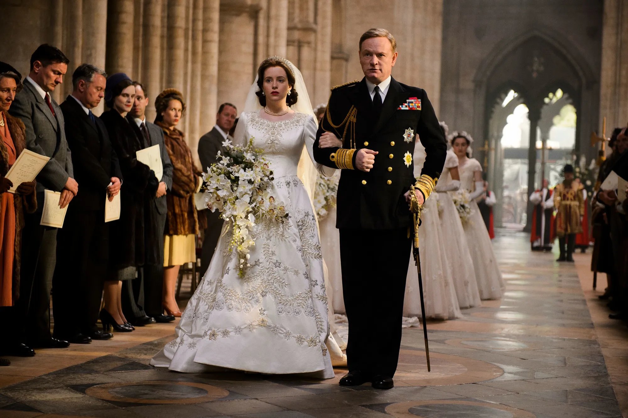 Claire Foy und Jared Harris in %26bdquo;The Crown%26ldquo; © Netflix