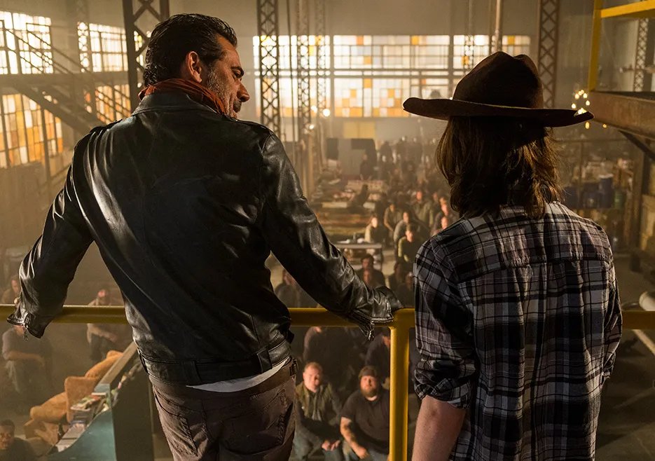 Szenenfoto aus der „The Walking Dead“-Folge „Sing Me a Song“ (7x07)