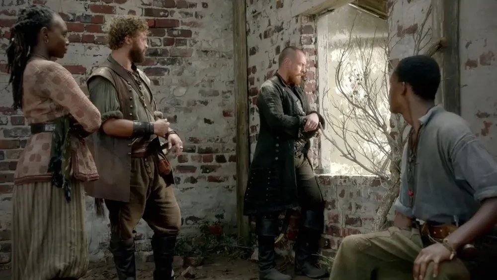 Captain Flint und seine Verbündeten in „Black Sails“