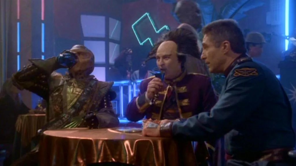 Offizielles Szenenbild aus der „Babylon 5“-Episode „Born to the Purple“