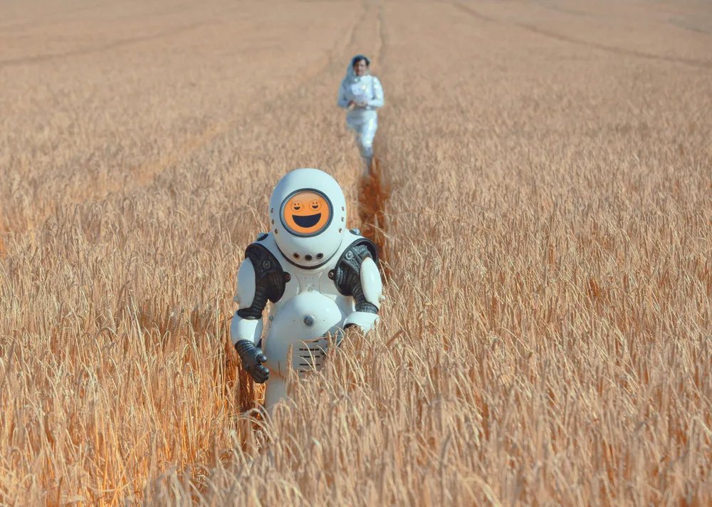 Roboter im Roggen