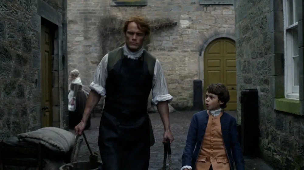 Jamie und sein Sohn „Outlander“ /