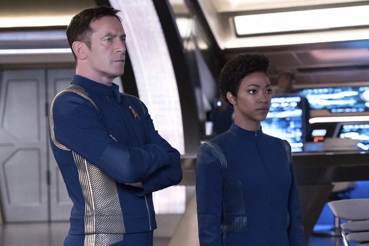 Sonequa Martin-Green und Jason Isaacs in âStar Trek Discoveryâ