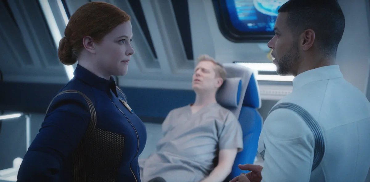 Mary Wiseman und Wilson Cruz in „Star Trek Discovery“