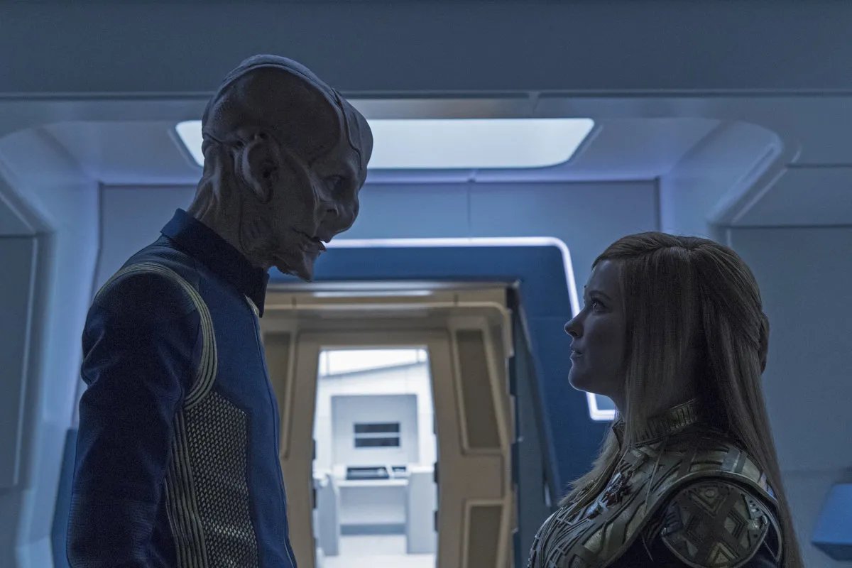 Doug Jones und Mary Wiseman in „Star Trek Discovery“
