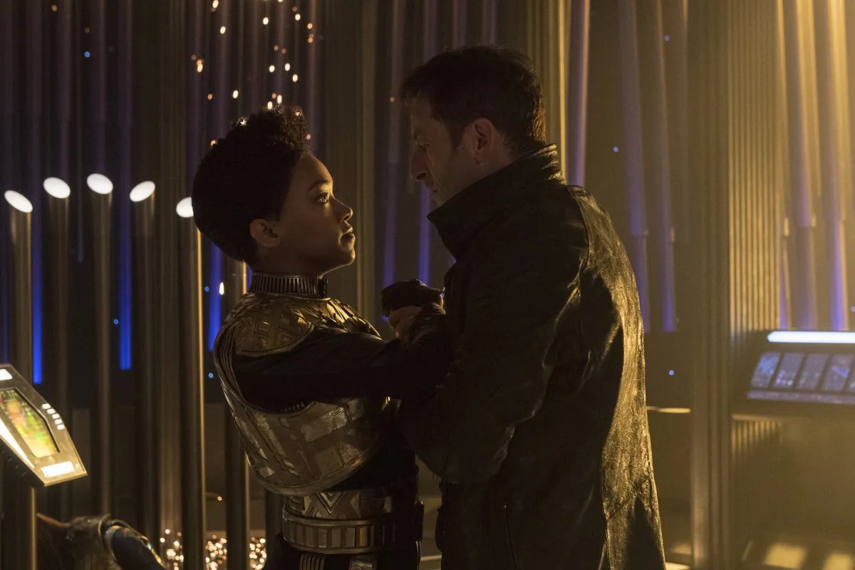 Jason Isaacs und Sonequa Martin-Green in „Star Trek: Discovery“