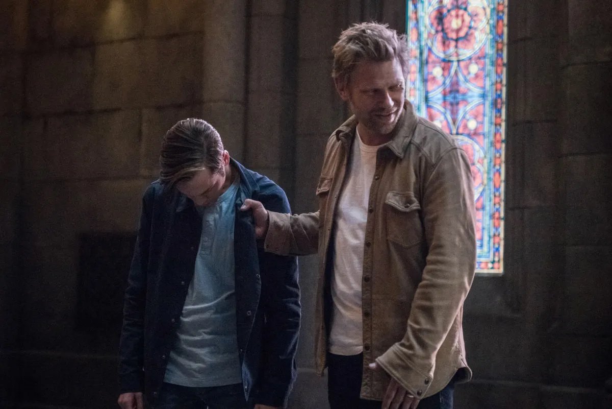 Mark Pellegrino und Alexander Calvert in „Supernatural“