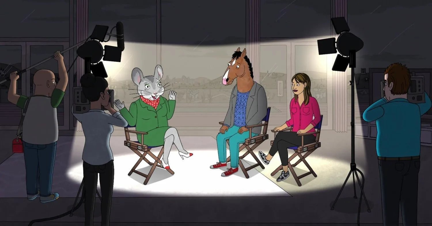Szenenbild von BoJack Horseman: BoJack büßt für das Unverzeihliche.