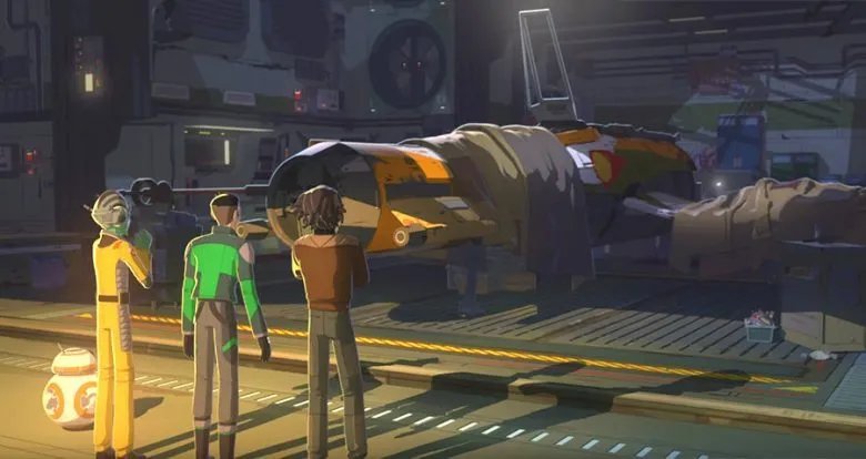 Szenenbild aus dem Piloten der Serie Star Wars Resistance