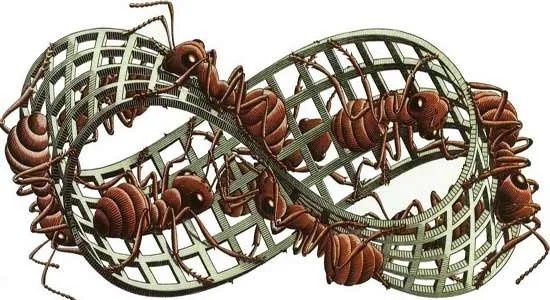Das Möbiusband &copy; M.C. Escher
