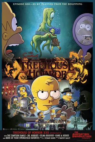 The Simpsons Poster Treehouse of Horror 2019