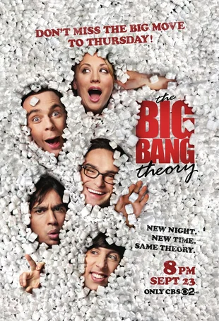 The Big Bang Theory Poster Staffel 4: New Night. New Time. Same Theory