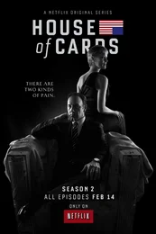 House of Cards Poster Staffel 2: There Are Two Kinds Of Pain