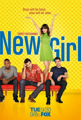 New Girl Poster Staffel 1: Boys will be boys. Jess will be Jess