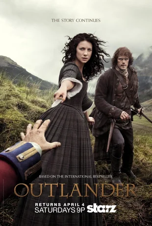 Outlander Staffel 1 Poster Claire und Jamie