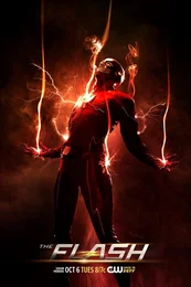 The Flash: Poster mit roten Blitzen zu Staffel 2