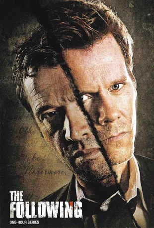 The Following Poster Staffel 1 James Purefoy und Kevin Bacon