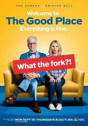 The Good Place Poster Staffel 1: What the Fork