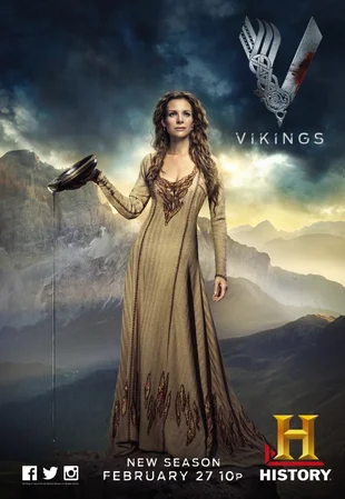 Vikings Poster: Jessalyn Gilsig