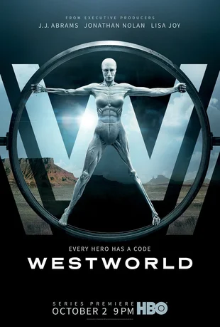 Westworld Poster Staffel 1: Every Hero Has a Code